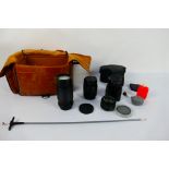 Photography - Accessories with lenses to include an X-Fujinon 1:1.9 f = 50mm, a Makinon 1:2.