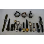 A collection of various wrist watches to include Casio, Rotary, Pulsar, Accurist,