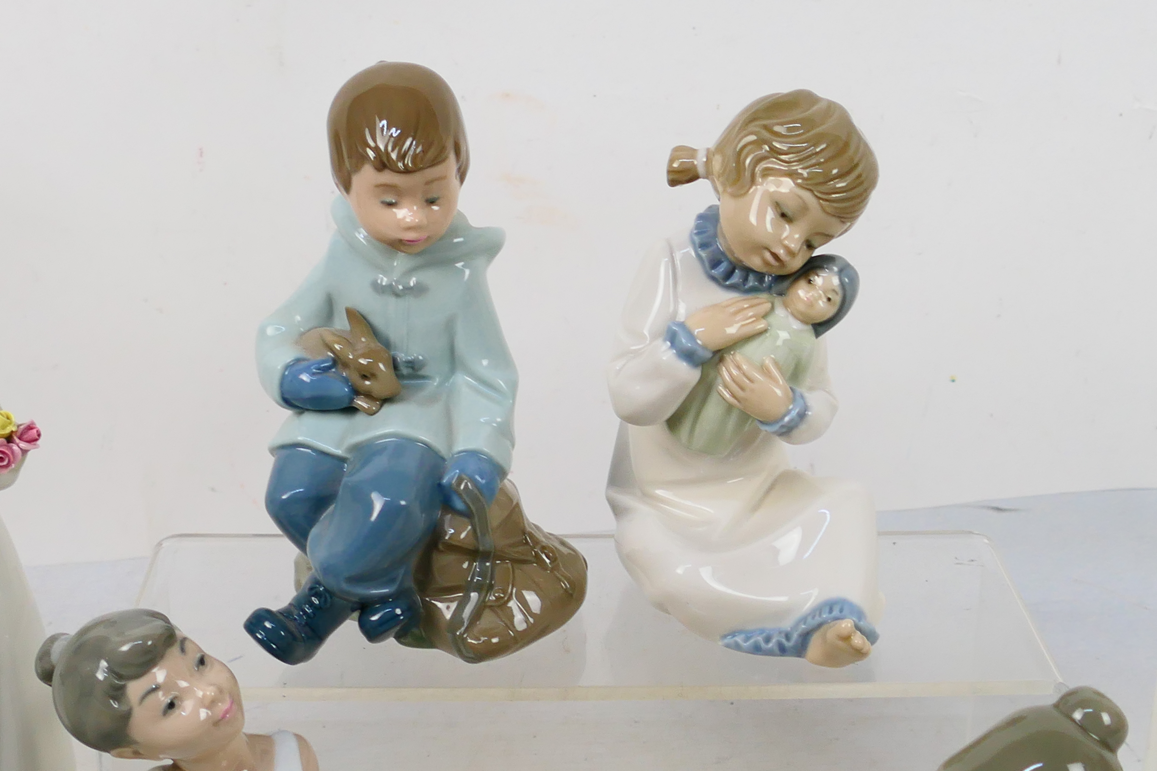 A group of Spanish porcelain figures to include Nao ballerinas and similar, - Image 4 of 9