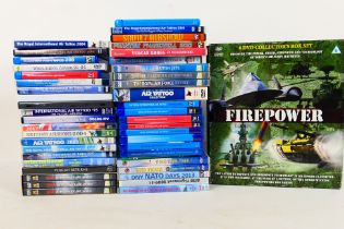 A collection of aviation related DVDs to include aircraft, air shows, NATO Tigers and other.