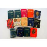 A collection of miniature books to include dictionaries, Shakespeare,