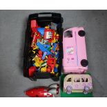 Lego, Mattel, ELC, Other - A mixed lot to include a quantity of loose Lego pieces,