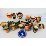 Royal Doulton - A collection of character jugs and an Honest Measure Toby to include Dick Turpin,