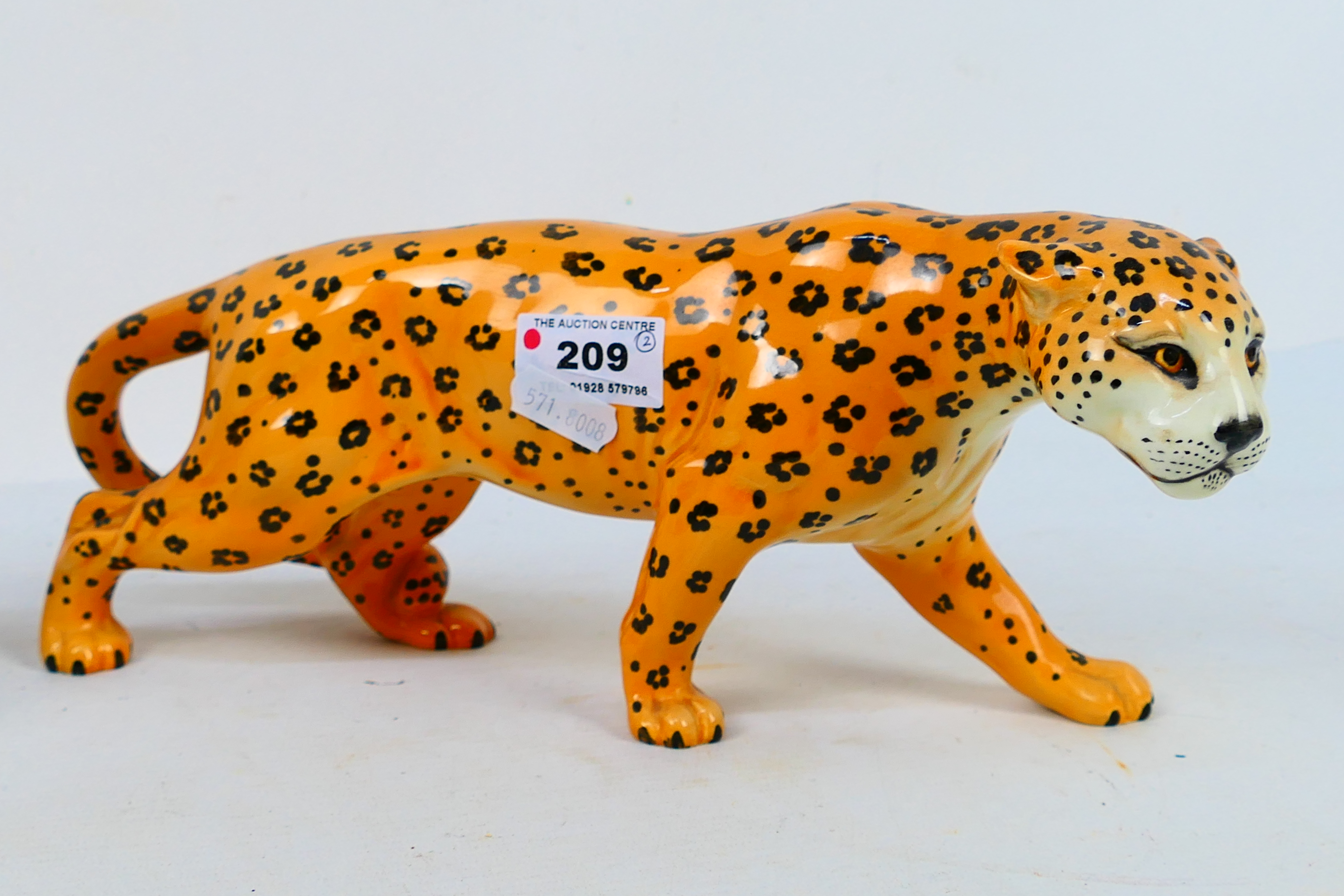 Two Beswick animal studies comprising leopard and zebra, largest approximately 30 cm (l). [2]. - Image 2 of 7