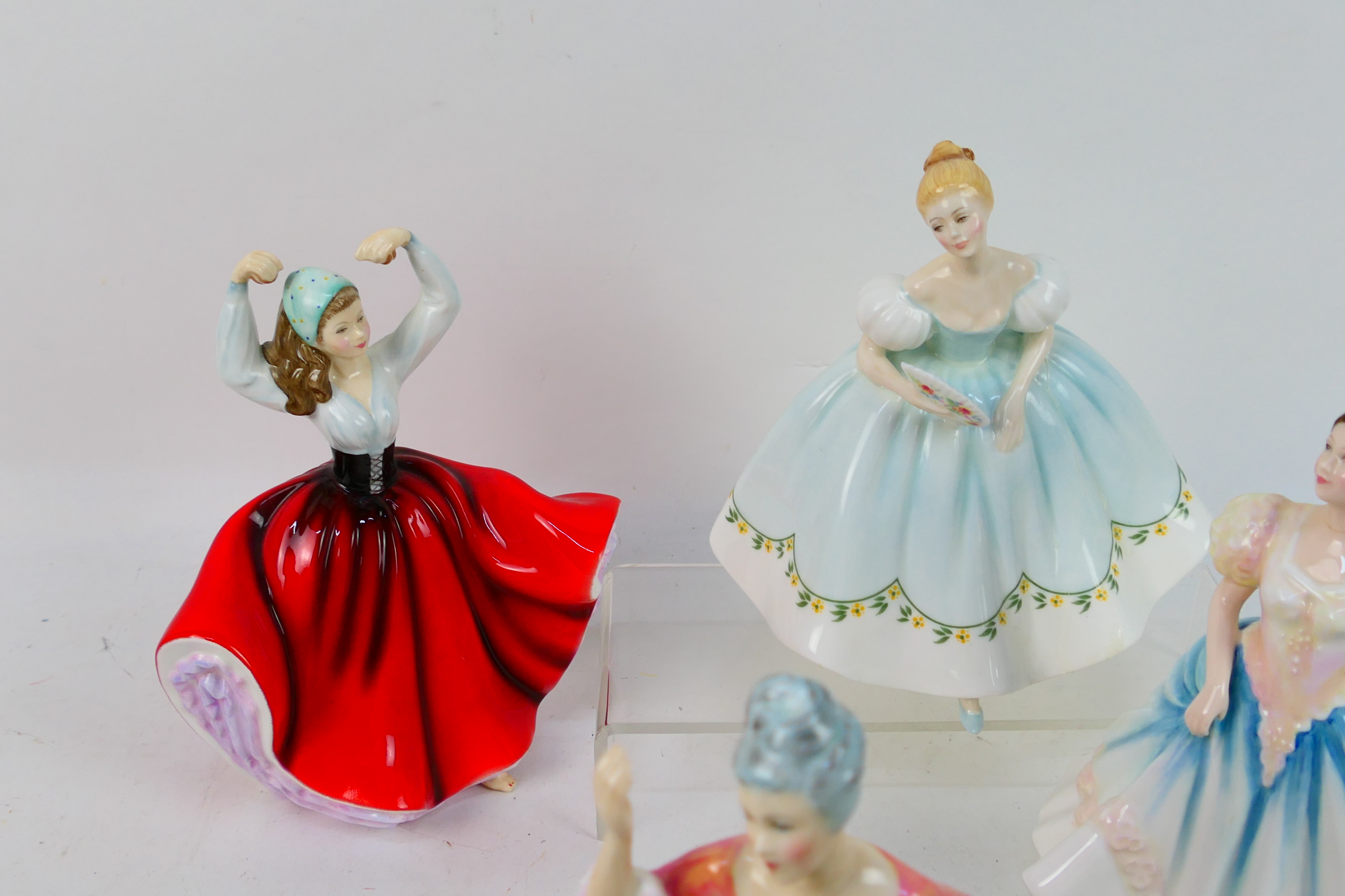 Four Royal Doulton lady figures comprising # HN2803 First Dance, # HN3172 Christine, - Image 3 of 6