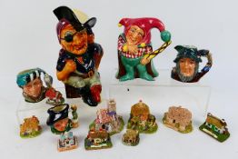 Character and Toby jugs to include Shorter & Son and Royal Doulton and Lilliput Lane and similar
