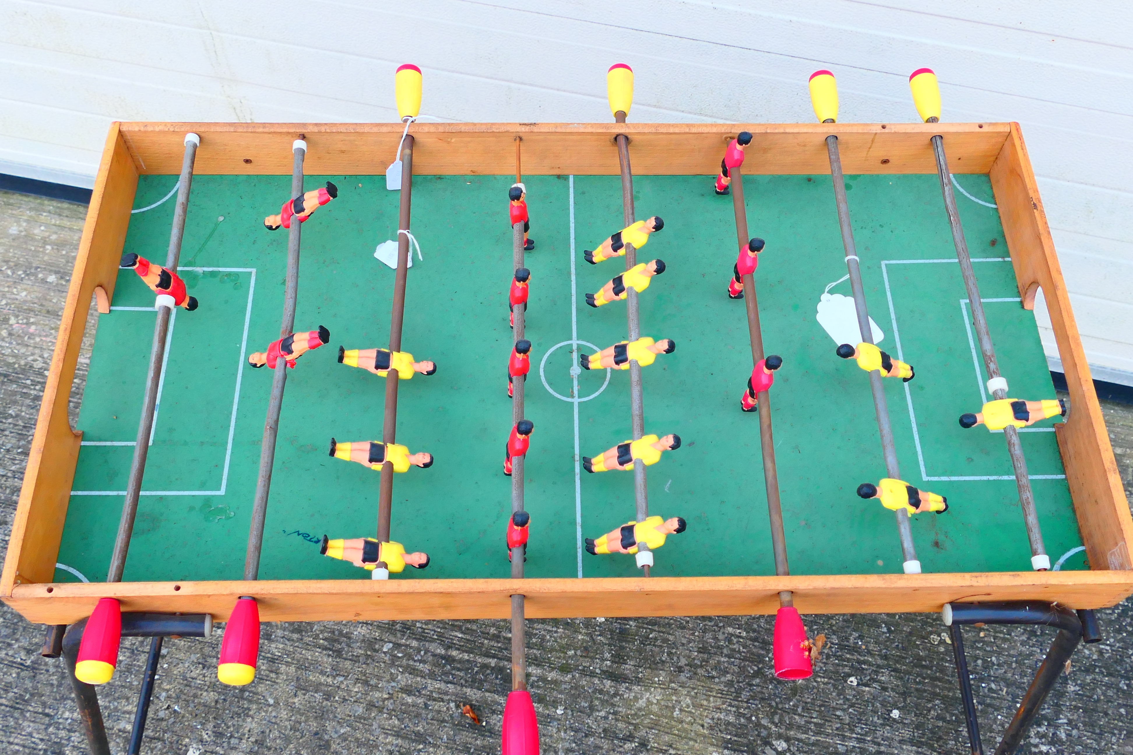 A vintage table football game. - Image 2 of 2