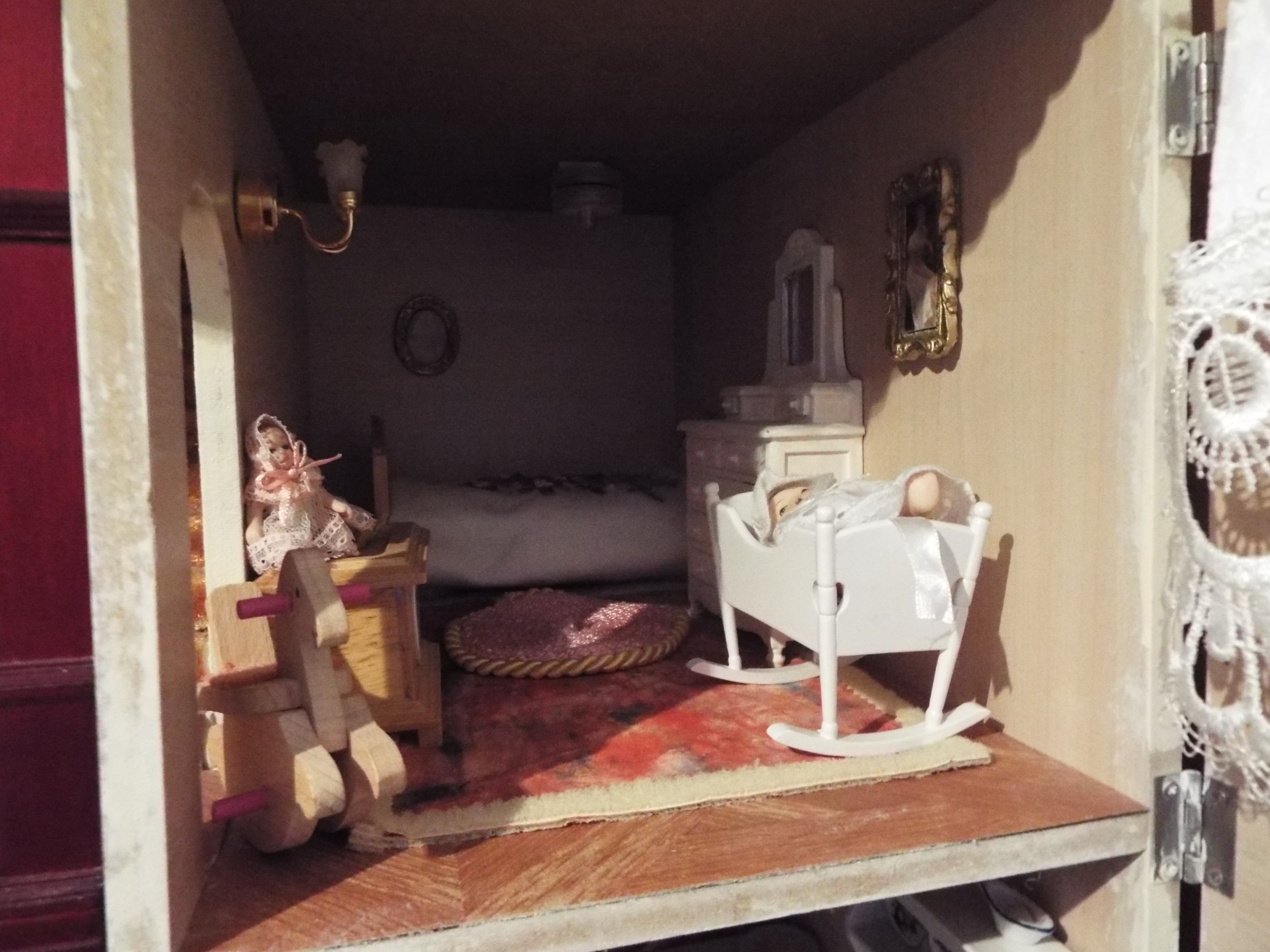 Doll's House - a hand built large doll's house comprising six rooms (including dormer), - Image 11 of 12