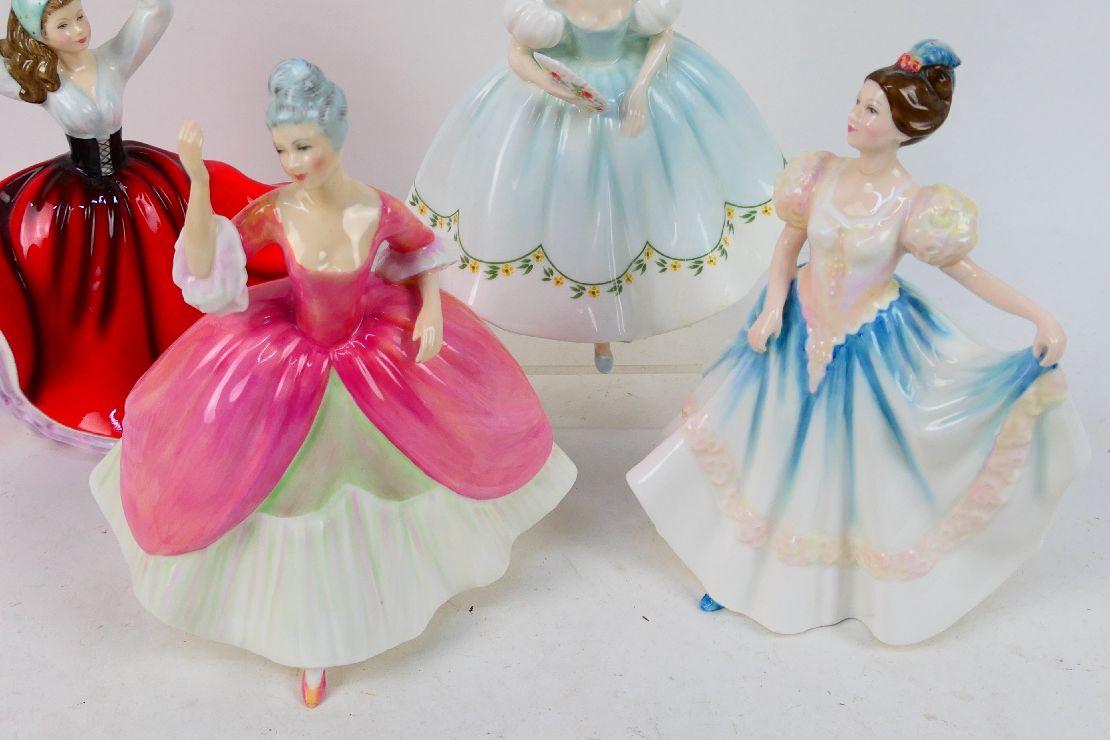 Four Royal Doulton lady figures comprising # HN2803 First Dance, # HN3172 Christine, - Image 2 of 6