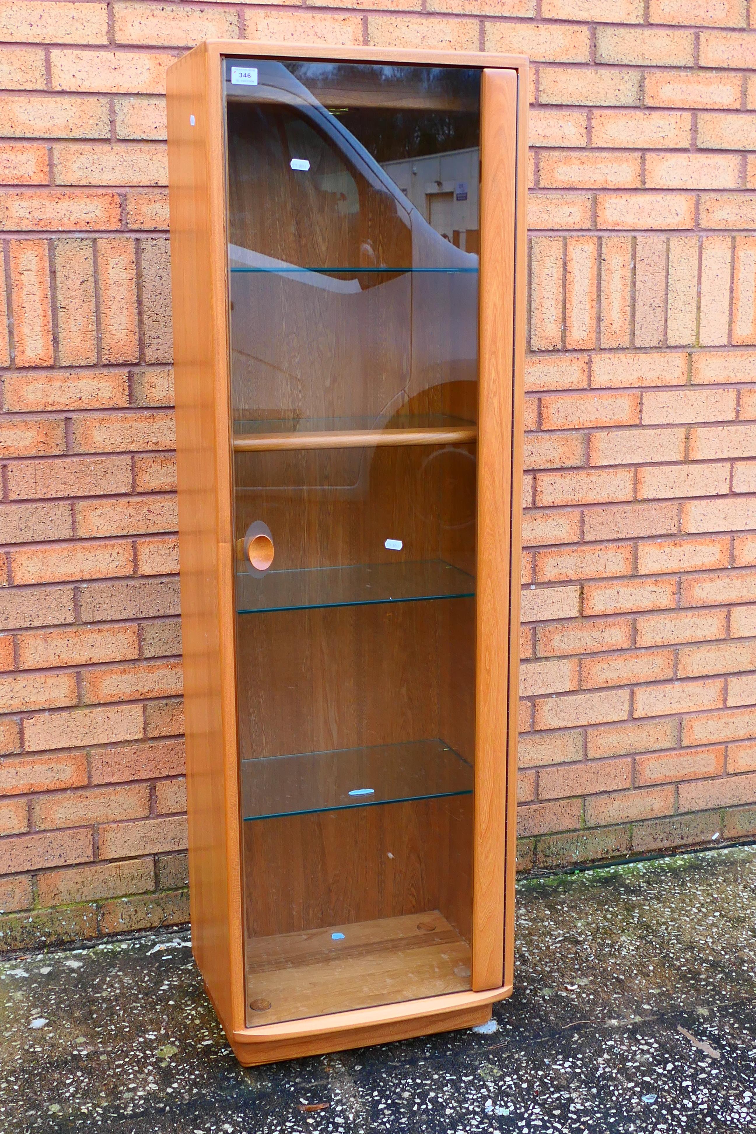 Ercol - A Windsor single door display cabinet with adjustable shelves, - Image 4 of 9