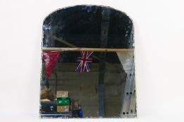 A Cunard White Star Line first class cabin mirror, approximately 63 cm x 51 cm.