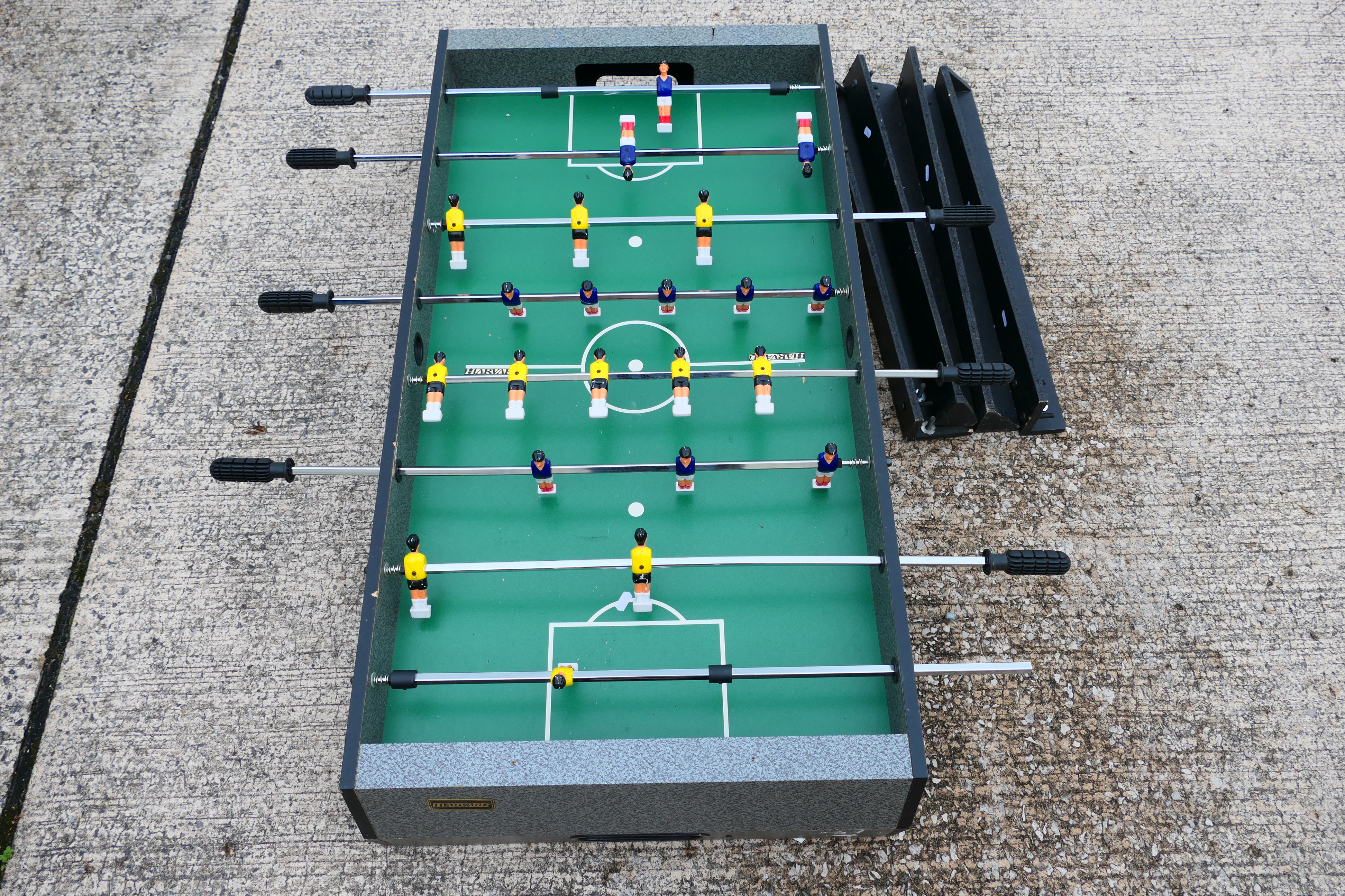 Harvard - A wooden Harvard Table Top Fooseball football game. - Image 2 of 4