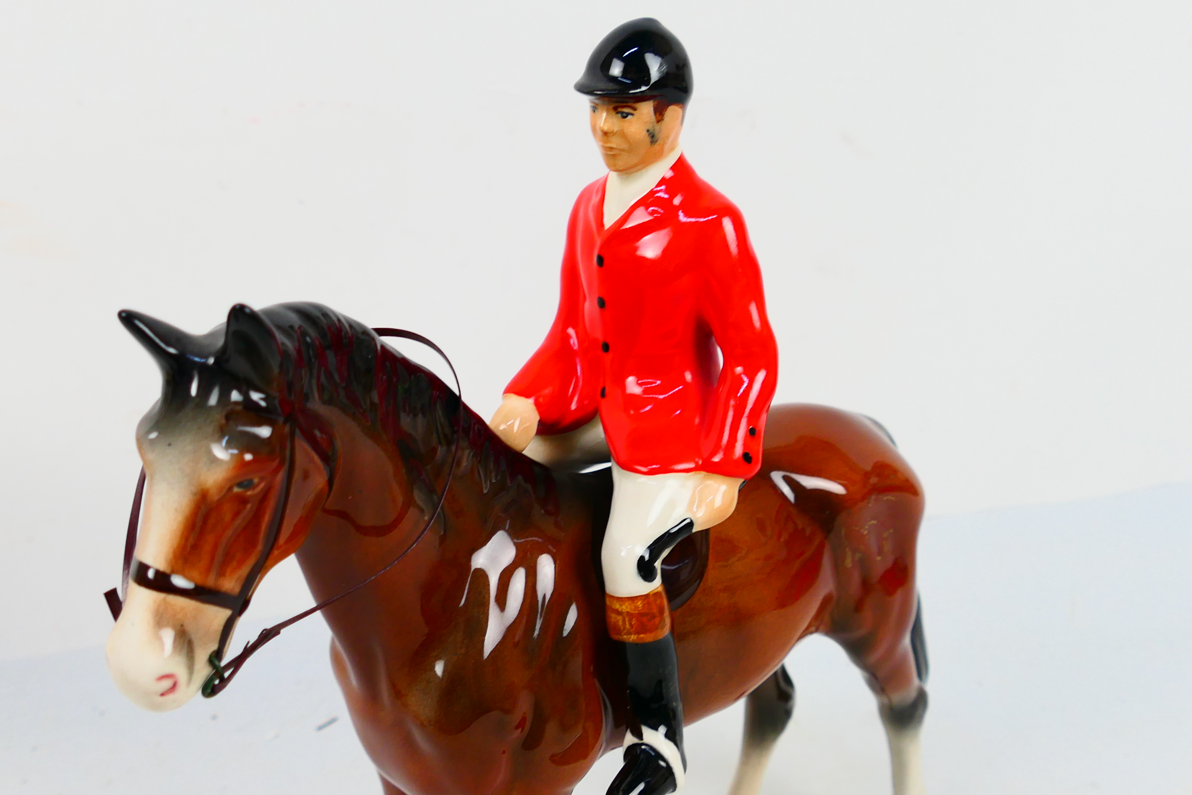 Beswick and similar horse and rider groups, largest approximately 24 cm (h), - Image 9 of 13