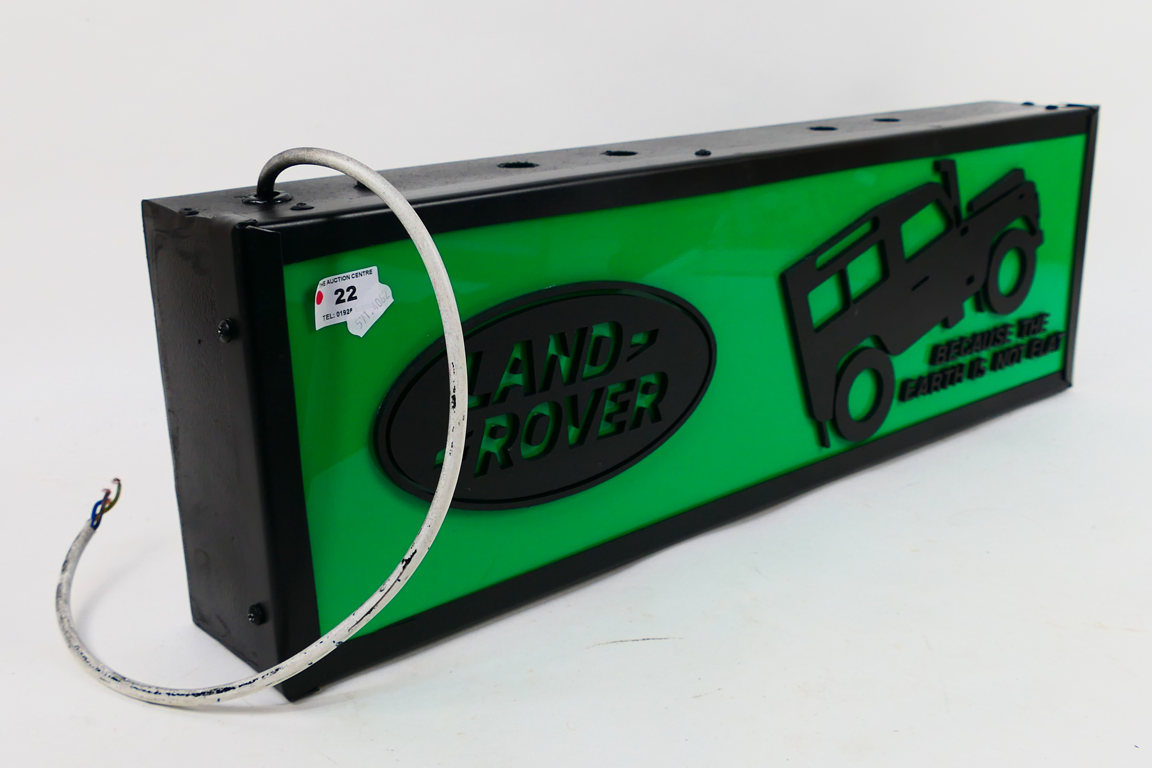 A Land Rover illuminated light box sign, approximately 21 cm x 66 cm x 10 cm. - Image 4 of 4