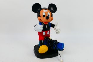 Disney Interest - A novelty figural telephone by Tyco depicting Mickey Mouse.