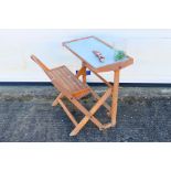 Lot to include a child's desk, 61 cm x 63 cm x 64 cm,