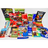Lot to include two Soccer Stars sticker books, various football programmes to include Liverpool,