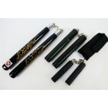 Three sets of nunchaku.