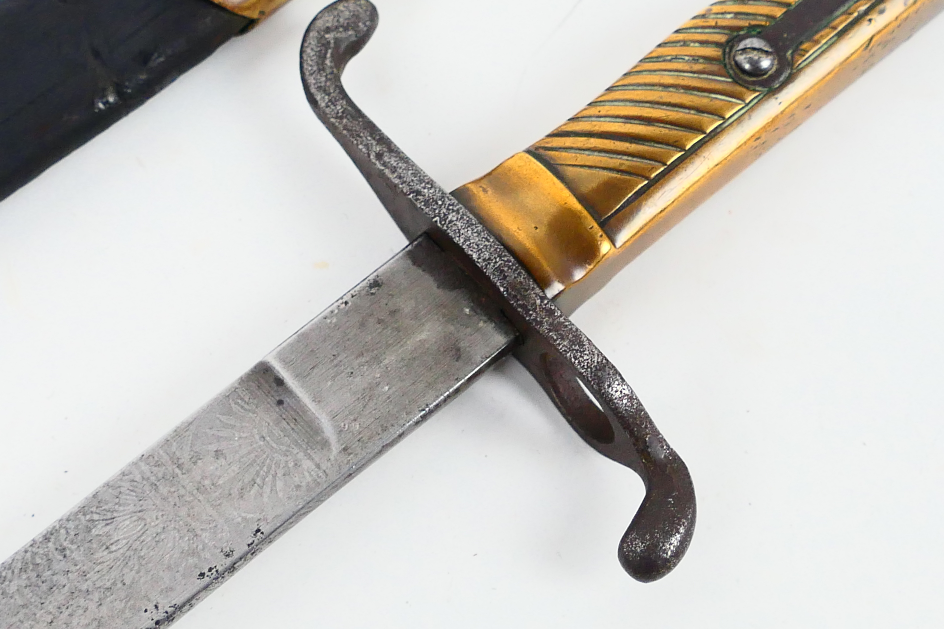 An 1871 pattern dress bayonet with 48 cm (l) double etched blade (faintly visible), - Image 4 of 13