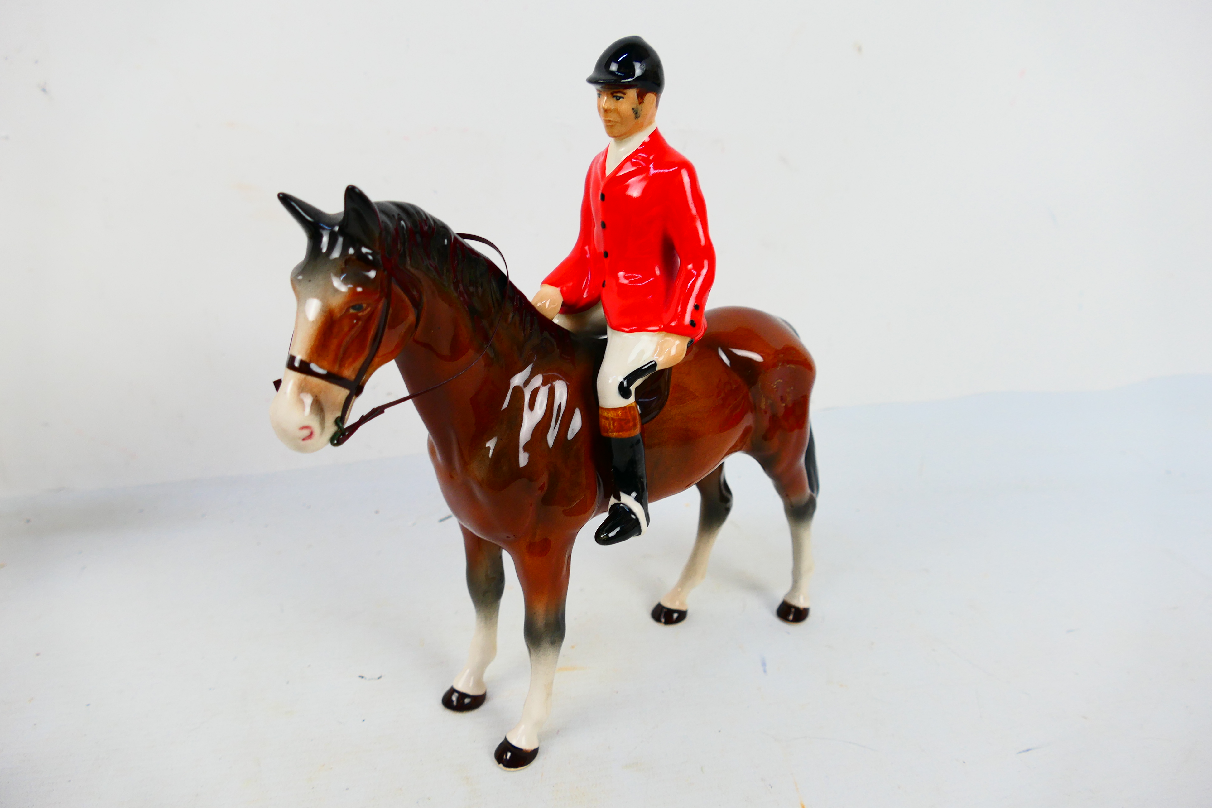 Beswick and similar horse and rider groups, largest approximately 24 cm (h), - Image 8 of 13