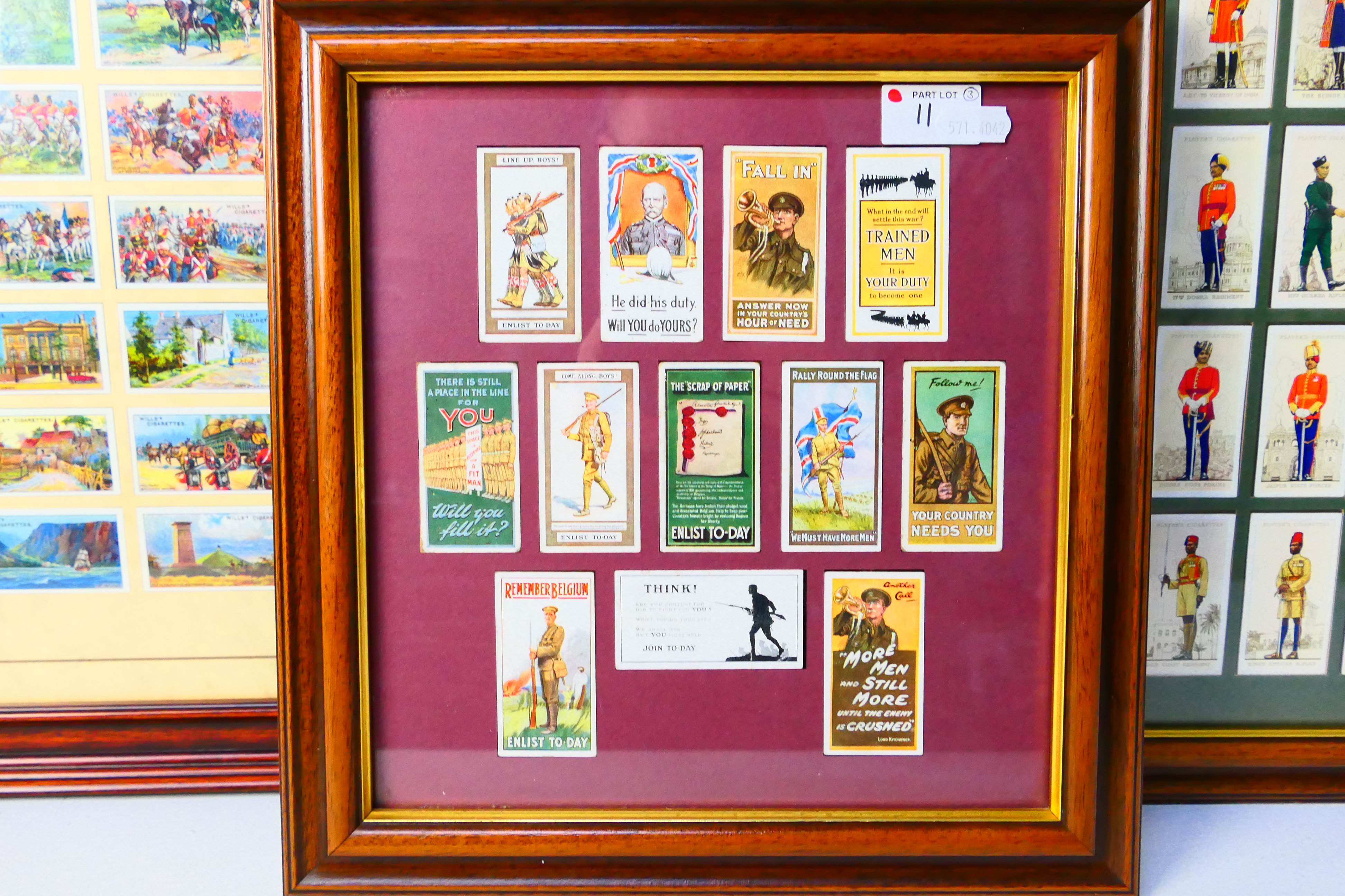 Three framed cigarette card displays com - Image 4 of 5