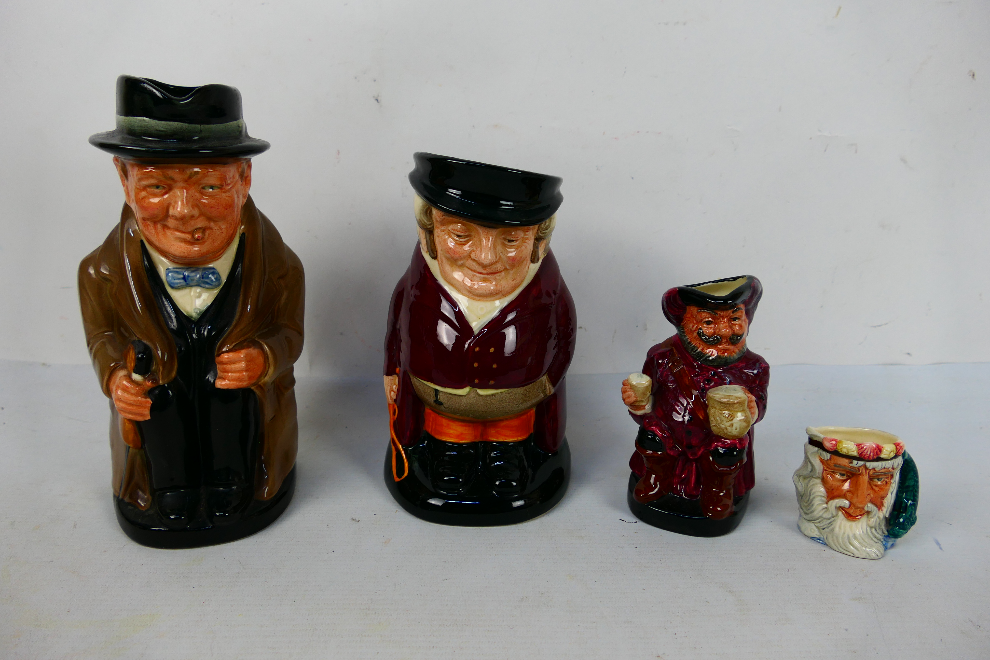 Royal Doulton - Three Toby jugs and one