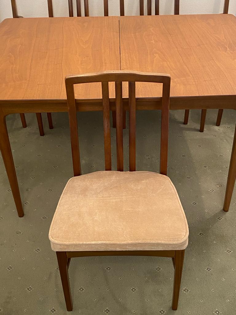 A Sutcliffe of Todmorden dining table and six chairs (4+2), - Image 2 of 4