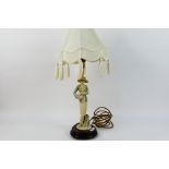 A Giuseppe Armani Florence figural table lamp with shade,