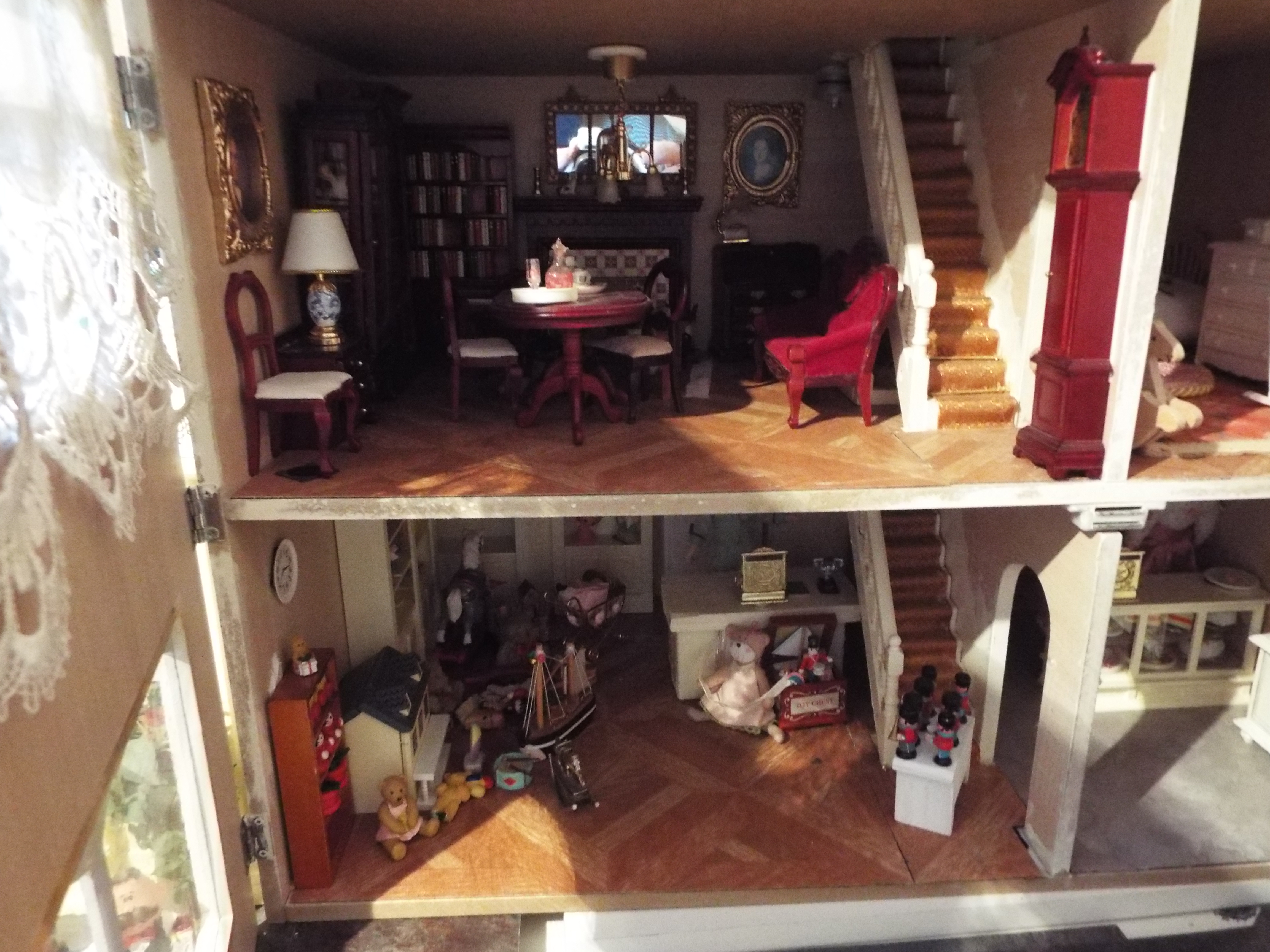 Doll's House - a hand built large doll's house comprising six rooms (including dormer), - Image 3 of 12