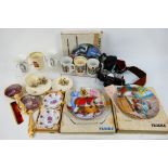 Lot comprising ceramics to include boxed collector plates, royal commemorative and other,