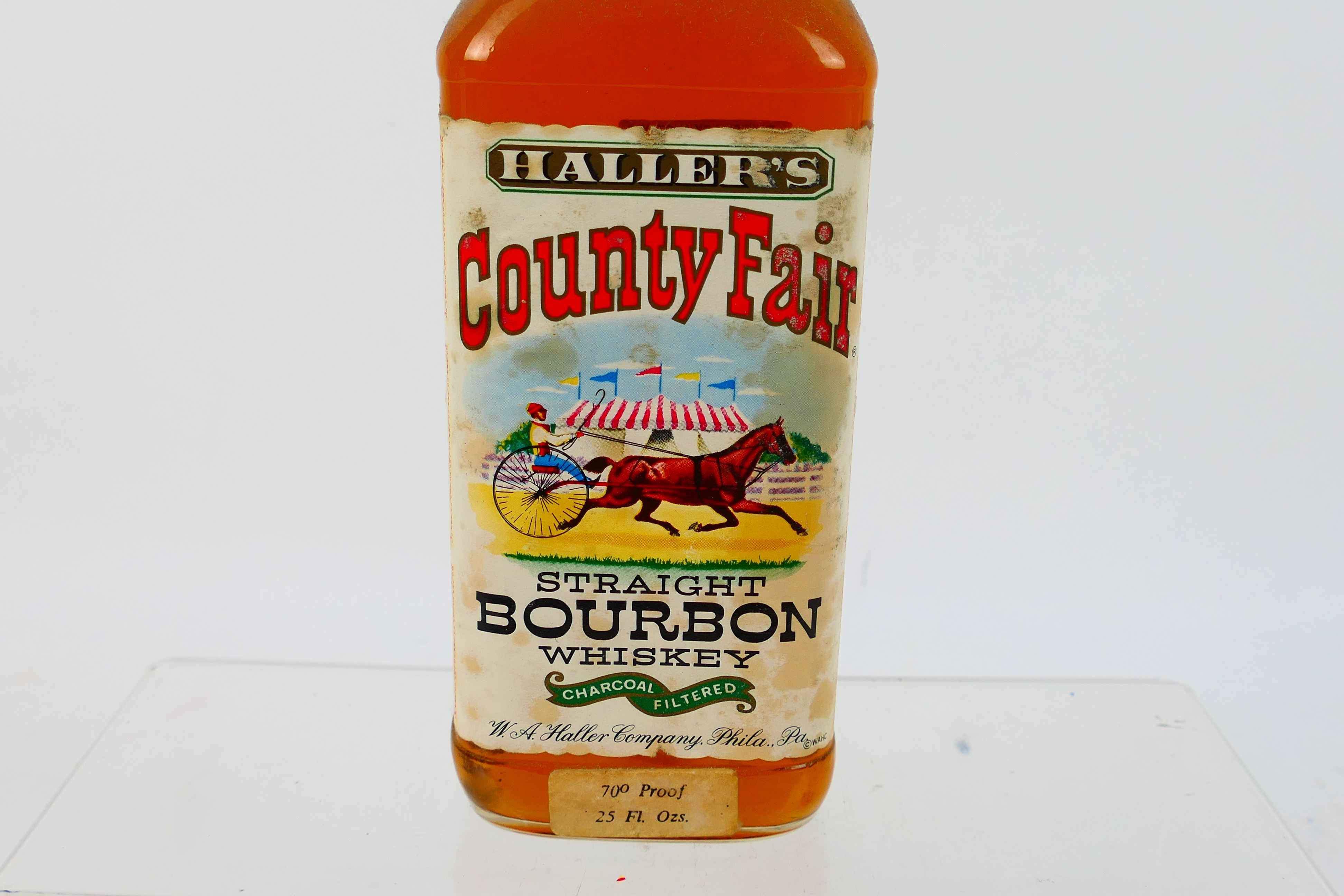 Bourbon - A 25 fl ozs bottle of Haller's County Fair Straight Bourbon Whiskey, 70° Proof, - Image 3 of 9