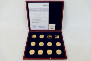 A Windsor Mint limited edition commemorative coin set, History Of The Steam Train,