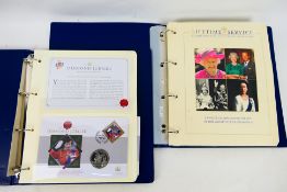 Two Westminster Collection binders containing Queen Elizabeth II, limited edition,