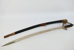 A three bar hilt sword in the style of an Indian cavalry sword, approximately 92 cm (l).