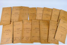 A collection of World War Two (WW2 / WWII) ¼ Inch To One Mile maps of England and Scotland,