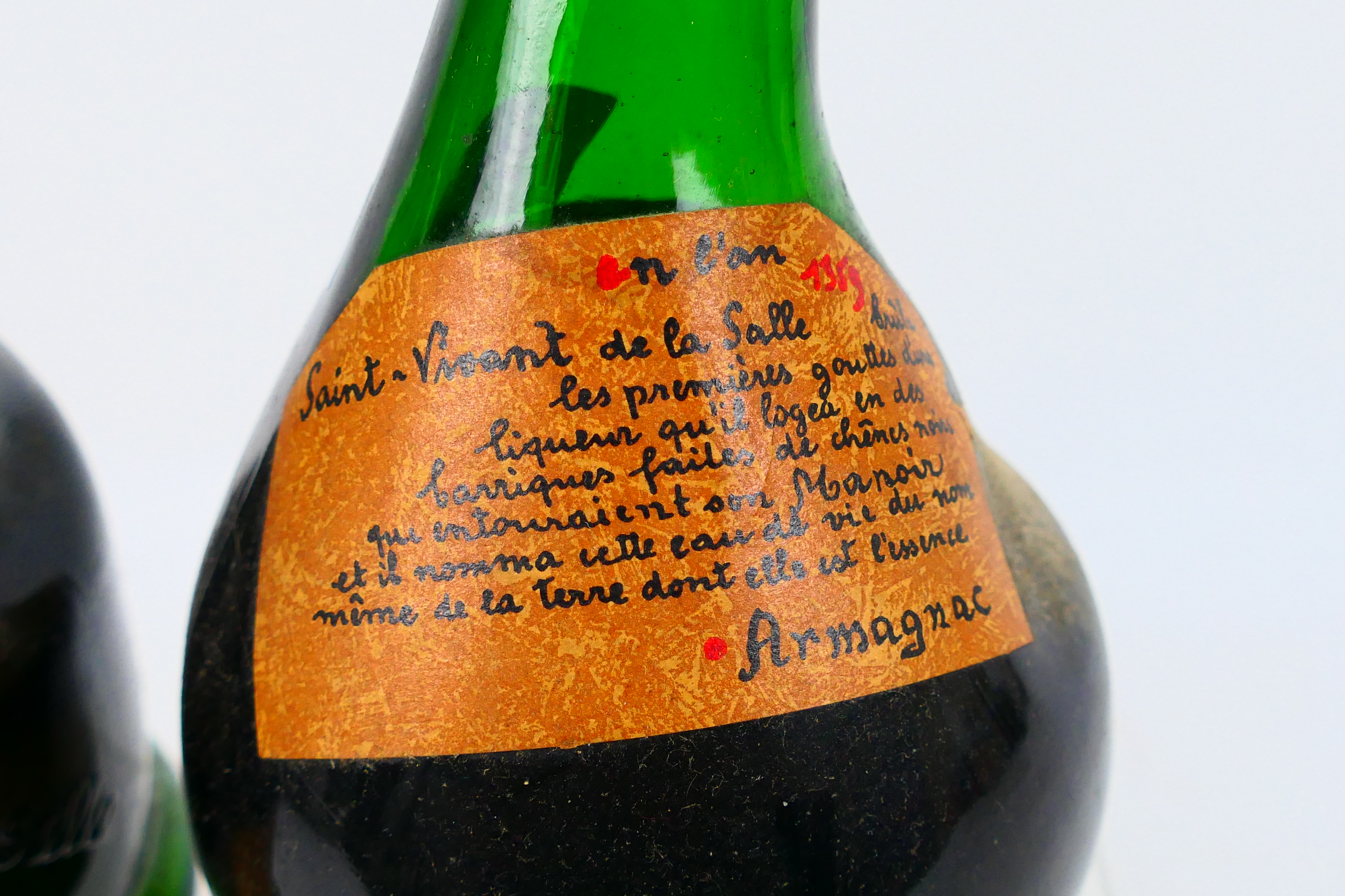 Armagnac - A 24 fl ozs bottle of Saint Vivant de la Salle Exposition Universelle 1937 (no strength - Image 9 of 14