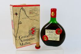 Armagnac de Malliac, 1928, Not Less Than 24 Fl Ozs, 70° Proof, boxed.