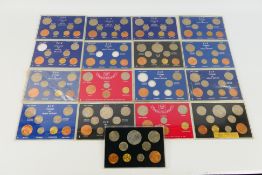 Seventeen 1960's Coinage Of Great Britain sets, a small quantity with missing coins.