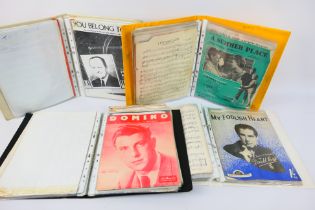 A quantity of printed music sheets from the 1950s/60s - Lot to include Roy Orbison, Charles Chaplin,