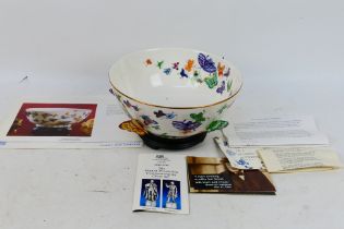 A Franklin Mint Bowl Of One Hundred Butterflies, designed by Mei-Lin Li, 26 cm (d),