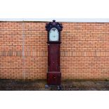 A late 18th century mahogany cased longcase clock,