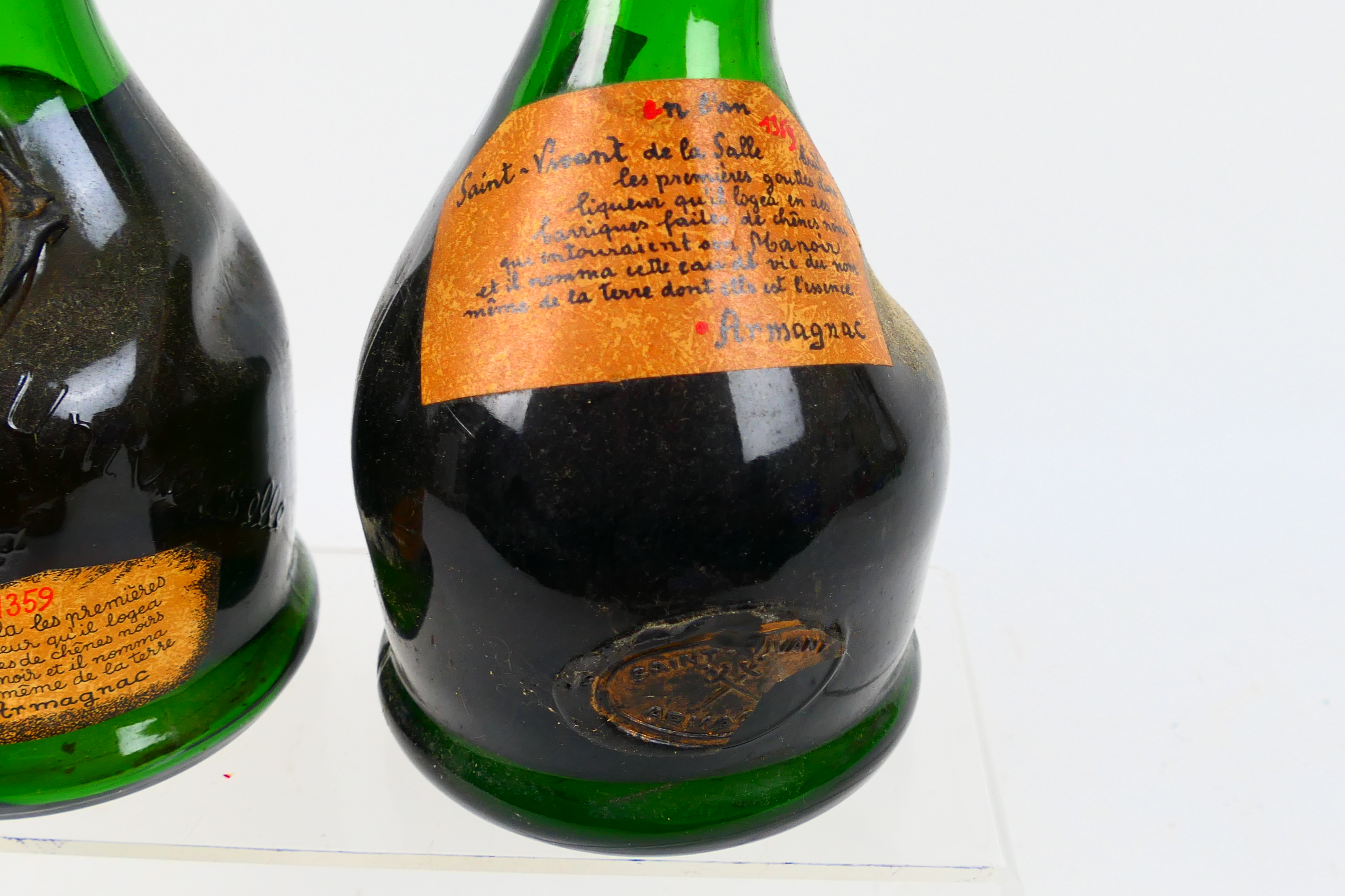 Armagnac - A 24 fl ozs bottle of Saint Vivant de la Salle Exposition Universelle 1937 (no strength - Image 7 of 14