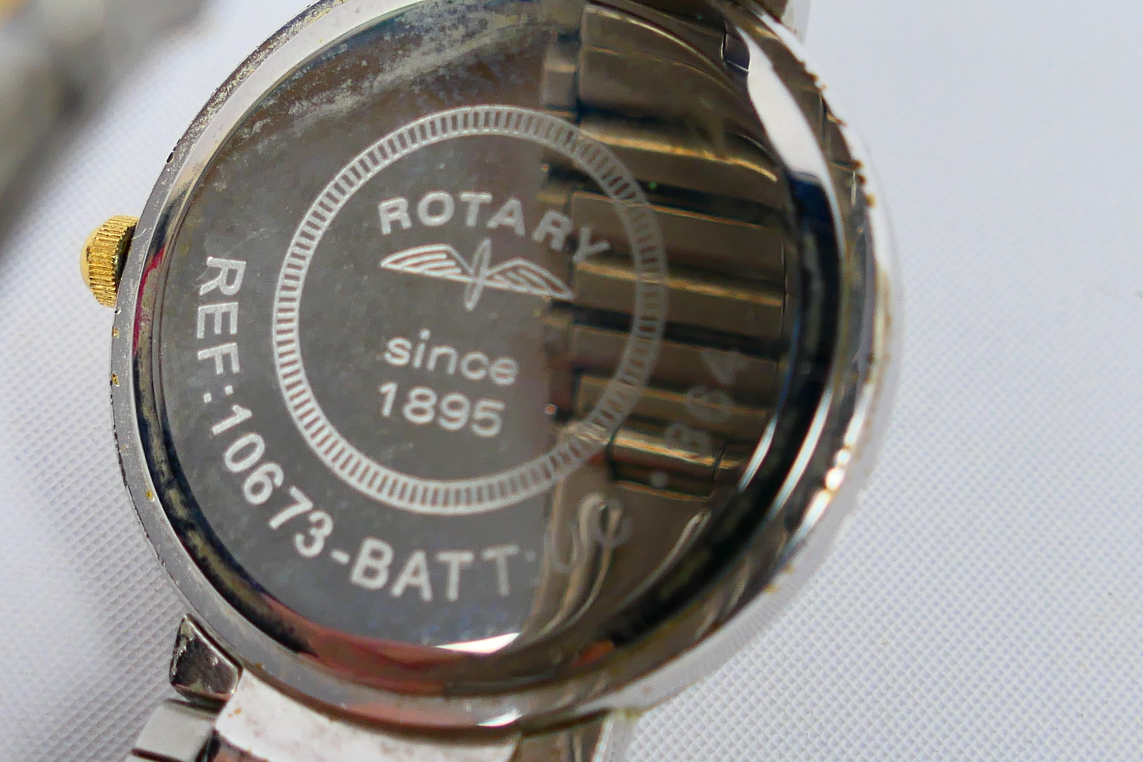 Rotary - Two matching wrist watches, lady's and gentleman's, on stainless steel bracelets. - Image 5 of 10