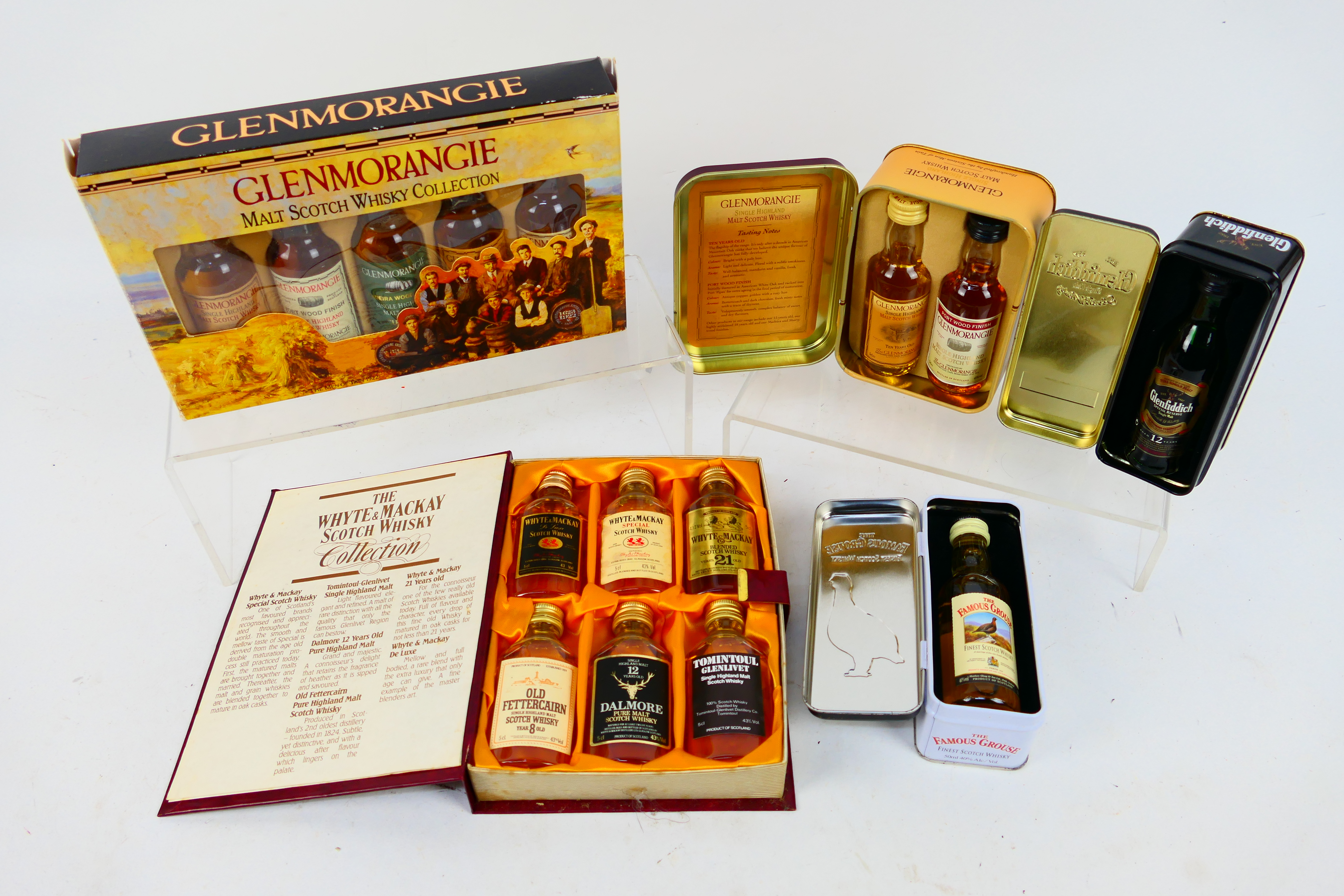 Miniatures to include Glenmorangie Whisky Collection, Whyte & Mackay Scotch Whisky Collection,