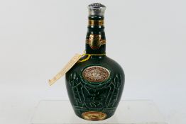 A 26⅔ fl ozs bottle of Chivas Royal Salute 21 Years Old, 70° Proof, in emerald Spode flagon, c.