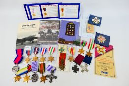 A collection of Danbury Mint reproduction campaign medals, with certificates,
