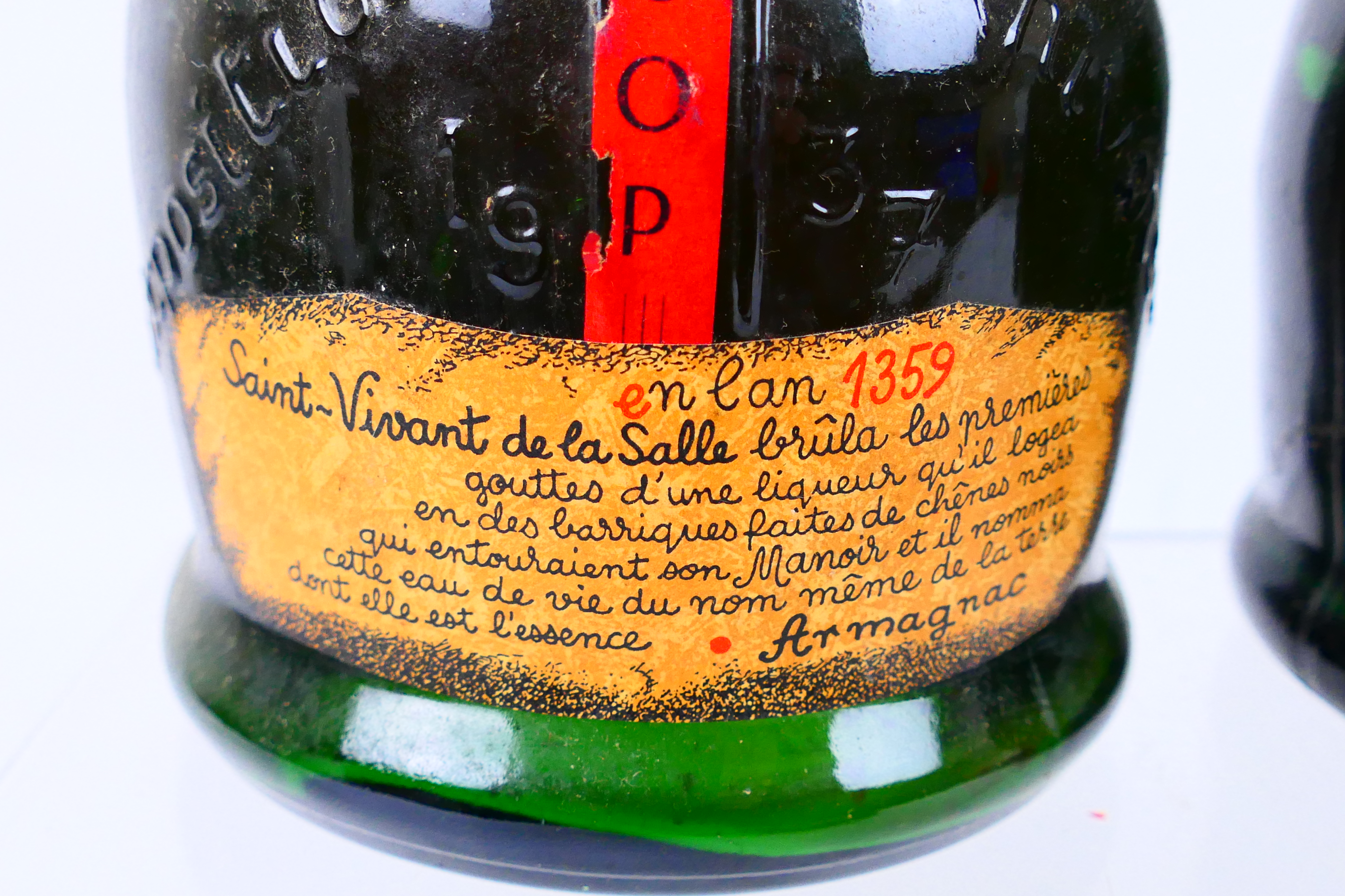 Armagnac - A 24 fl ozs bottle of Saint Vivant de la Salle Exposition Universelle 1937 (no strength - Image 10 of 14