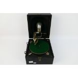 Decca - A Swiss made 'Crescendo ' Junior Sound Box gramophone - Appears in good condition.