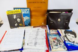 A large collection of 1950s/60/s/70s music sheets to include, Elvis Presley, Cliff Richard,