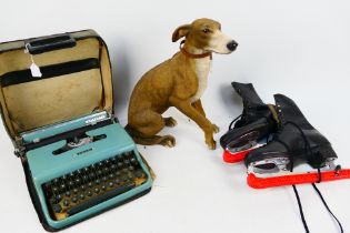Mixed collectables to include a vintage Olivetti typewriter,